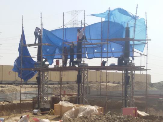 110kv Outdoor Termination of 2500 mm2 XLPE Power Cables